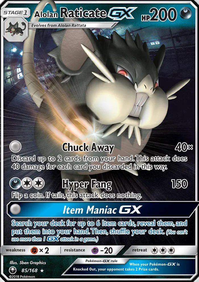 Alolan Raticate GX